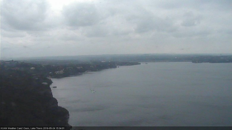 Lake Travis webcam, May 24, 2016 3:00 PM CT