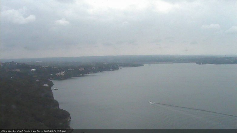 Lake Travis webcam, May 24, 2016 3:25 PM CT