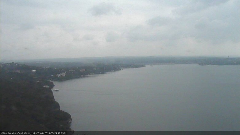 Lake Travis webcam, May 24, 2016 4:50 PM CT