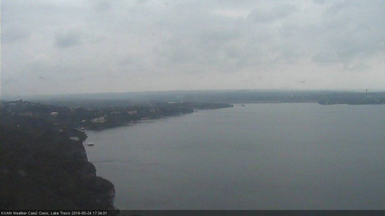 Lake Travis webcam, May 24, 2016 5:00 PM CT