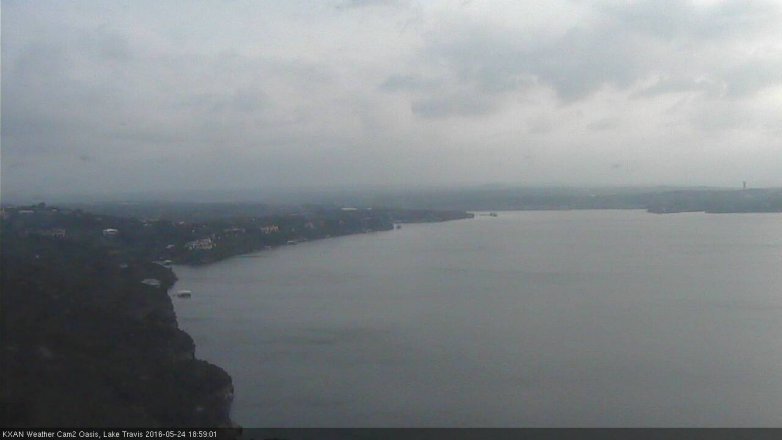 Lake Travis webcam, May 24, 2016 6:20 PM CT