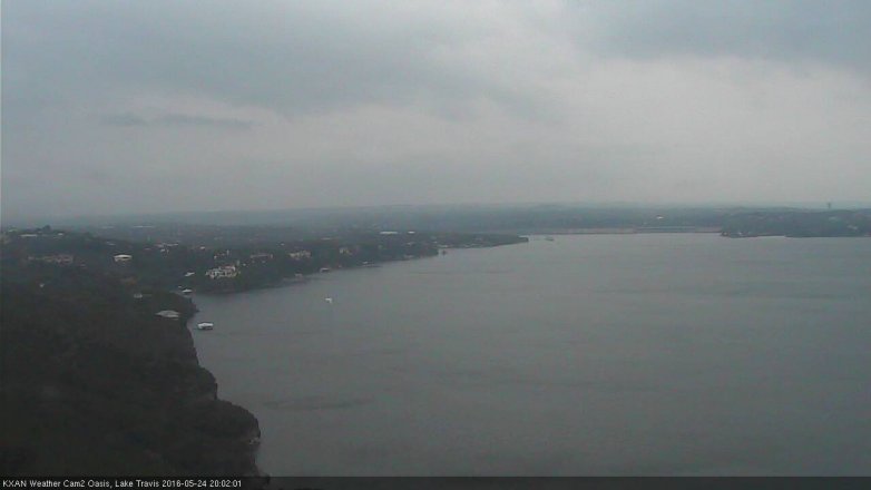 Lake Travis webcam, May 24, 2016 7:10 PM CT