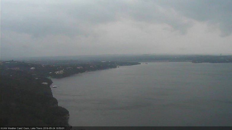 Lake Travis webcam, May 24, 2016 7:15 PM CT