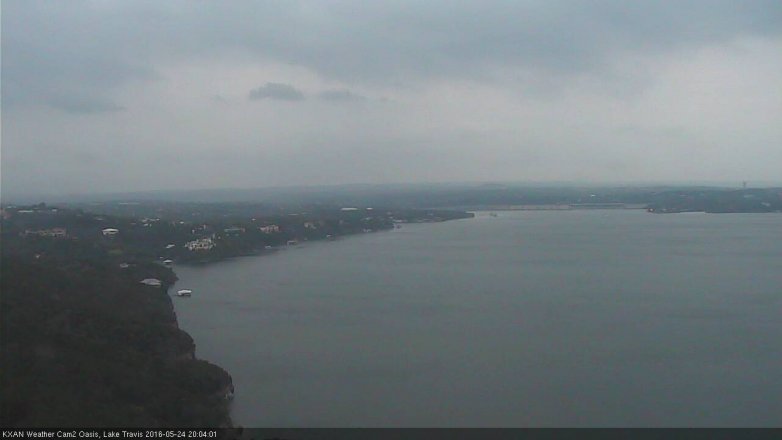 Lake Travis webcam, May 24, 2016 7:35 PM CT