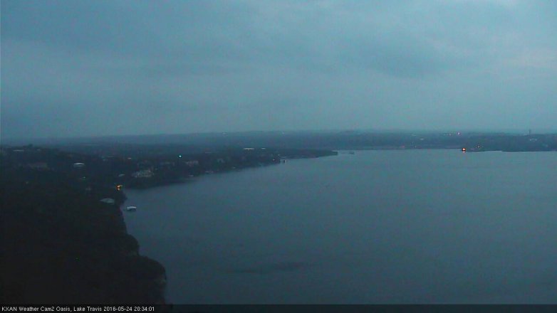 Lake Travis webcam, May 24, 2016 7:45 PM CT