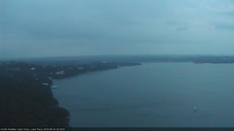 Lake Travis webcam, May 24, 2016 7:55 PM CT