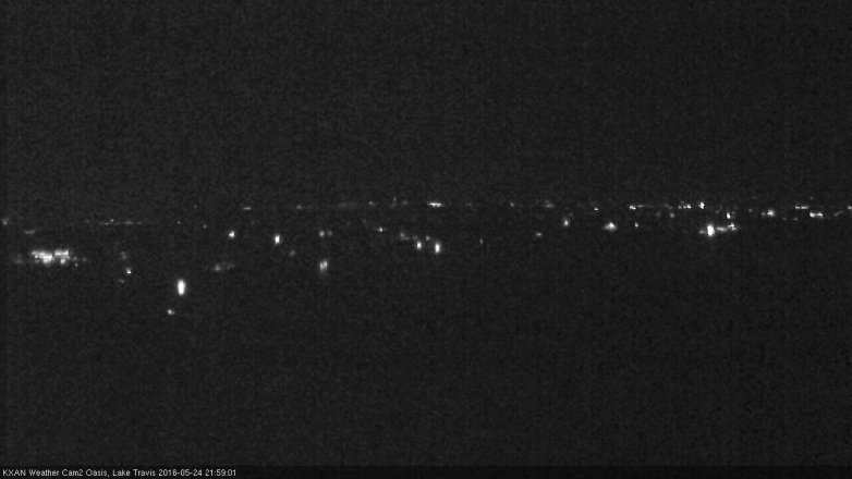 Lake Travis webcam, May 24, 2016 9:10 PM CT