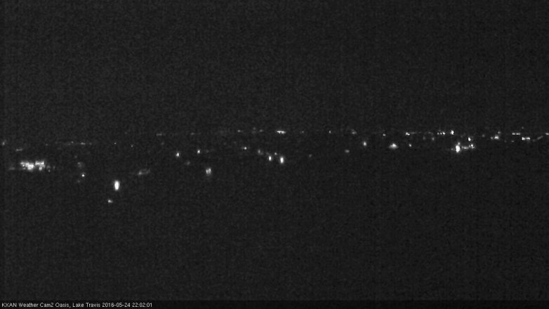 Lake Travis webcam, May 24, 2016 9:25 PM CT