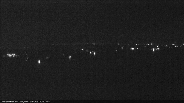 Lake Travis webcam, May 24, 2016 11:10 PM CT