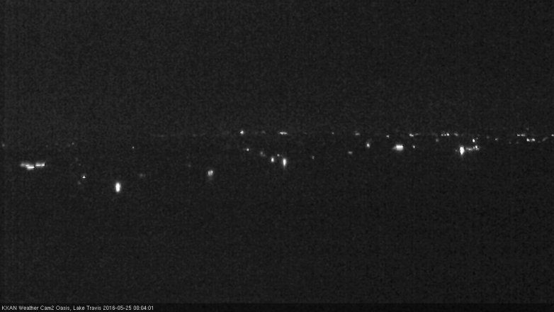 Lake Travis webcam, May 24, 2016 11:25 PM CT