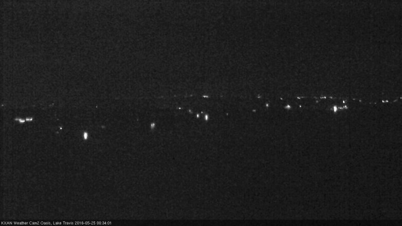 Lake Travis webcam, May 24, 2016 11:50 PM CT