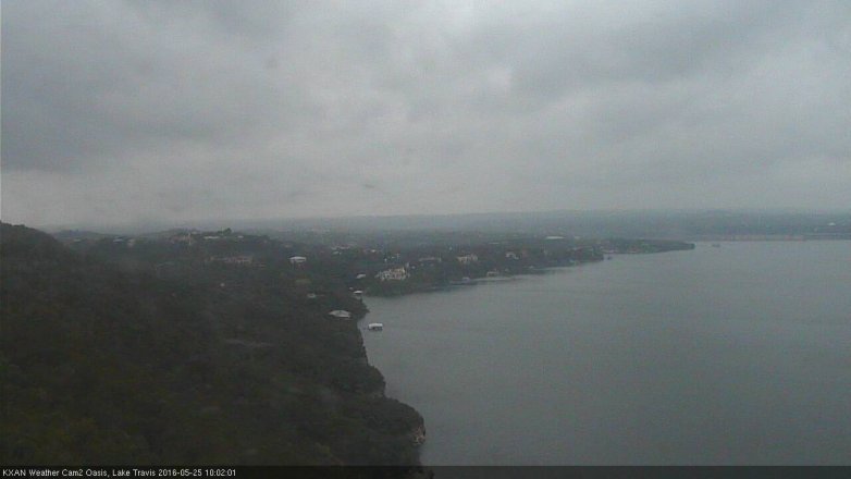 Lake Travis webcam, May 25, 2016 9:30 AM CT