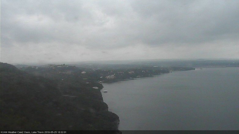 Lake Travis webcam, May 25, 2016 9:35 AM CT
