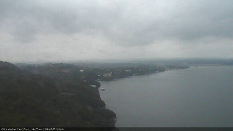 Lake Travis webcam, May 25, 2016 9:40 AM CT
