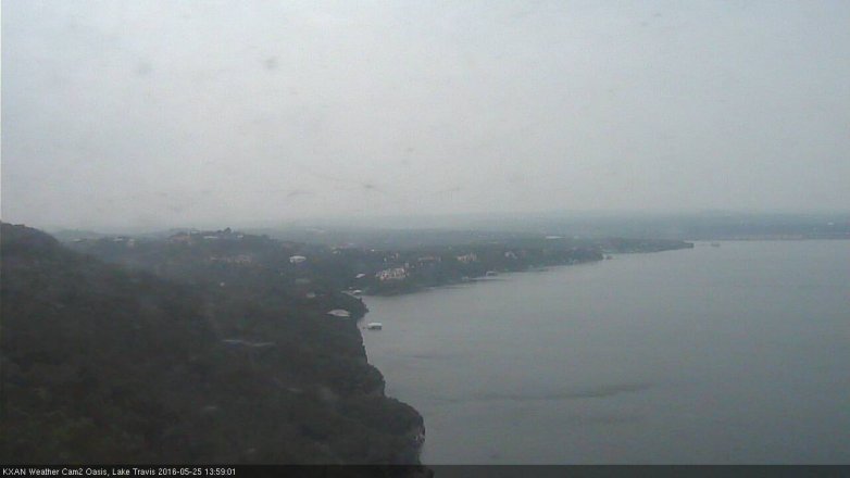 Lake Travis webcam, May 25, 2016 1:15 PM CT
