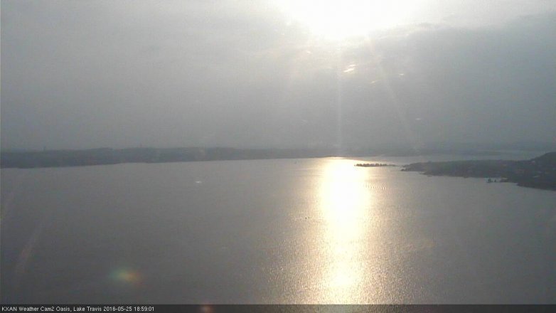 Lake Travis webcam, May 25, 2016 6:10 PM CT