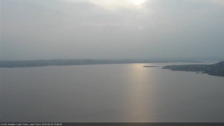 Lake Travis webcam, May 25, 2016 6:35 PM CT