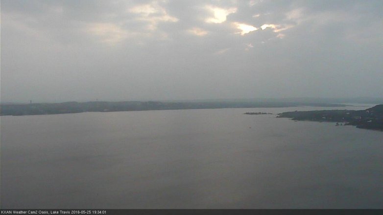 Lake Travis webcam, May 25, 2016 6:55 PM CT