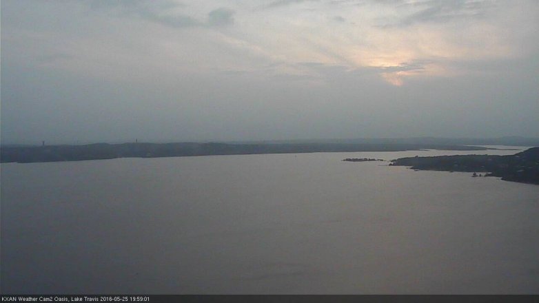 Lake Travis webcam, May 25, 2016 7:30 PM CT