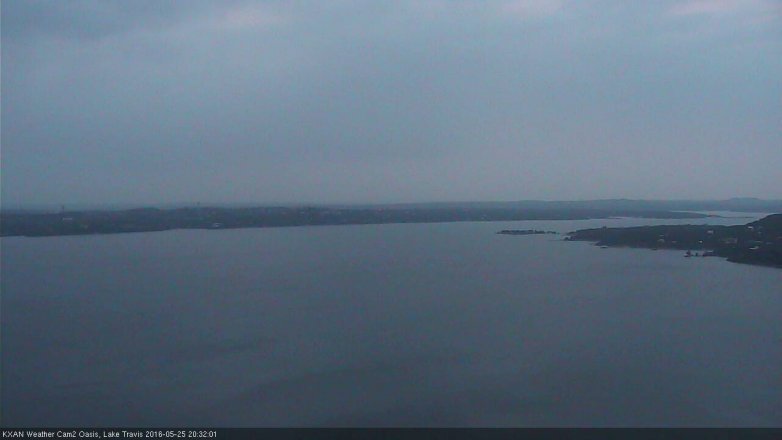 Lake Travis webcam, May 25, 2016 7:45 PM CT