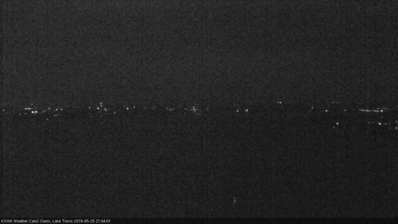 Lake Travis webcam, May 25, 2016 8:30 PM CT
