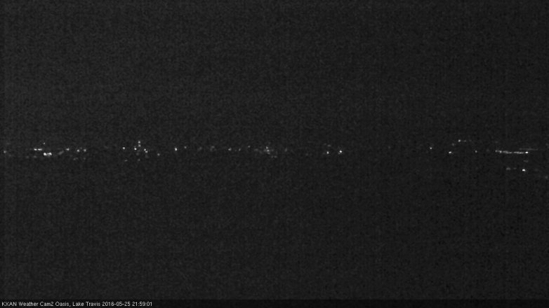 Lake Travis webcam, May 25, 2016 9:10 PM CT