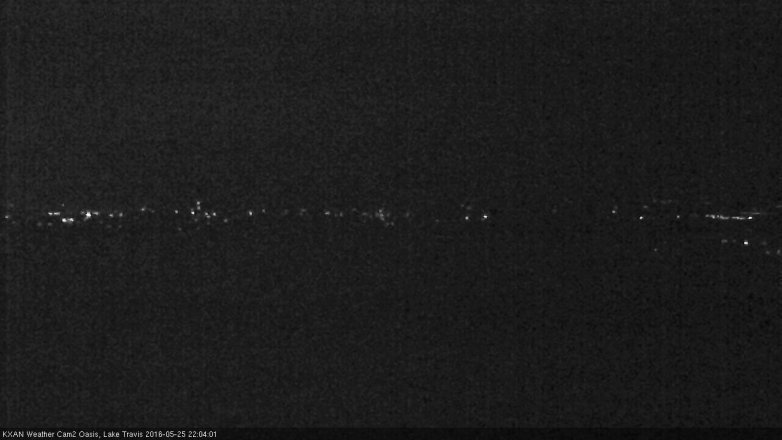 Lake Travis webcam, May 25, 2016 9:20 PM CT