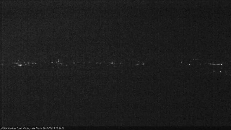 Lake Travis webcam, May 25, 2016 9:50 PM CT