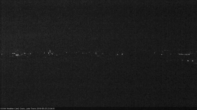 Lake Travis webcam, May 25, 2016 10:55 PM CT