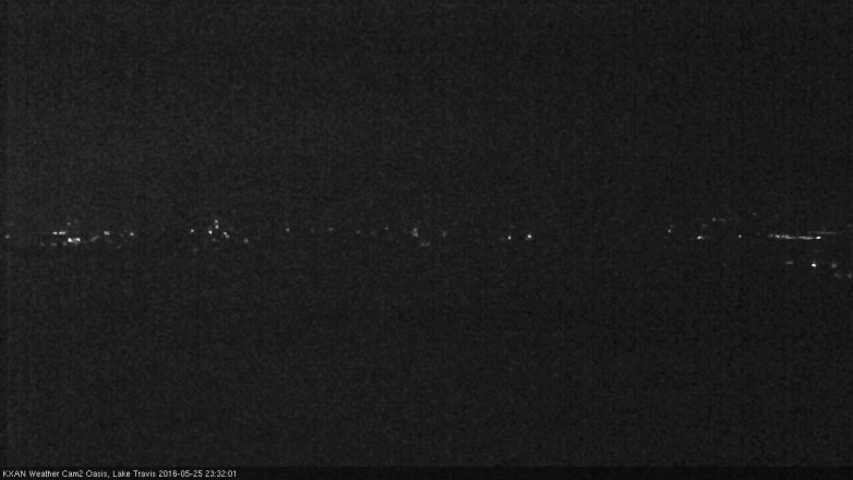 Lake Travis webcam, May 25, 2016 11:00 PM CT