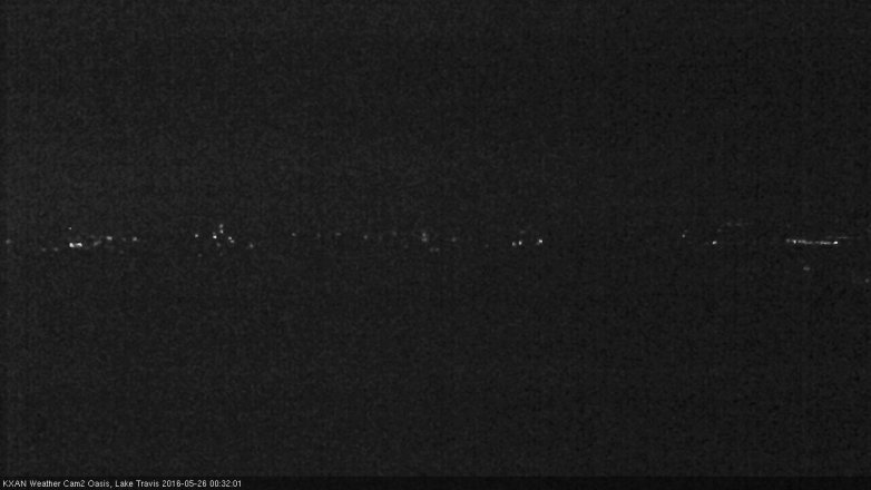 Lake Travis webcam, May 25, 2016 11:40 PM CT