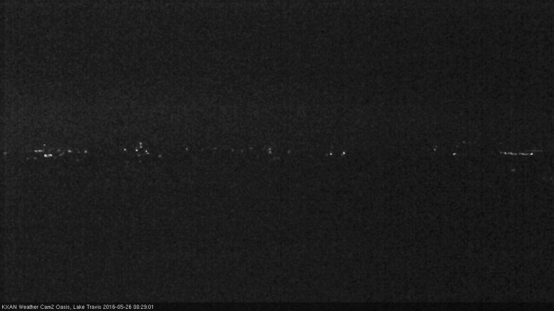 Lake Travis webcam, May 25, 2016 11:45 PM CT