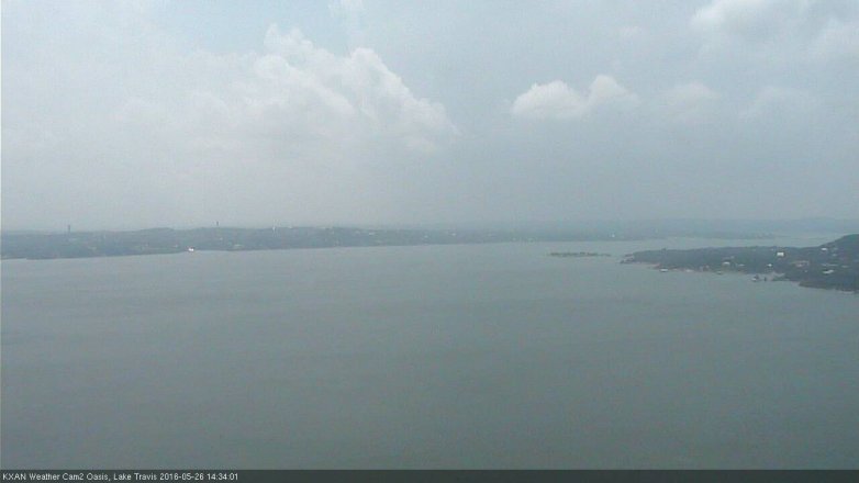Lake Travis webcam, May 26, 2016 1:45 PM CT