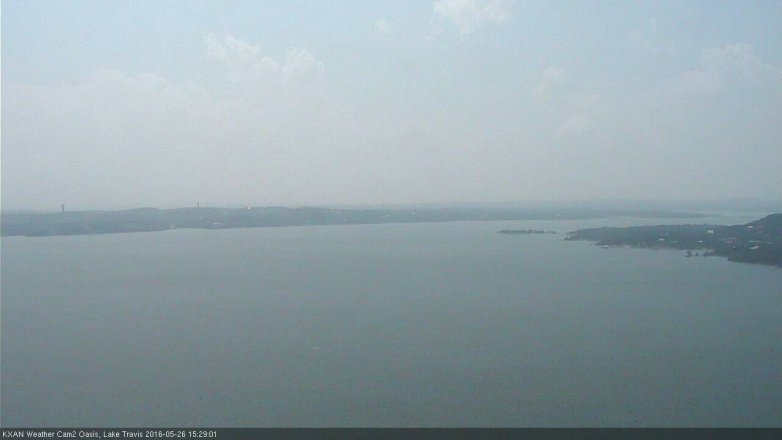 Lake Travis webcam, May 26, 2016 2:55 PM CT