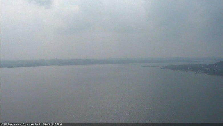 Lake Travis webcam, May 26, 2016 4:05 PM CT