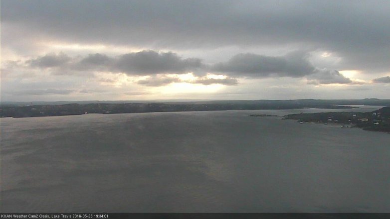 Lake Travis webcam, May 26, 2016 6:45 PM CT