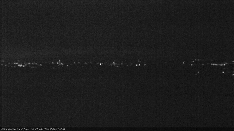 Lake Travis webcam, May 26, 2016 9:20 PM CT