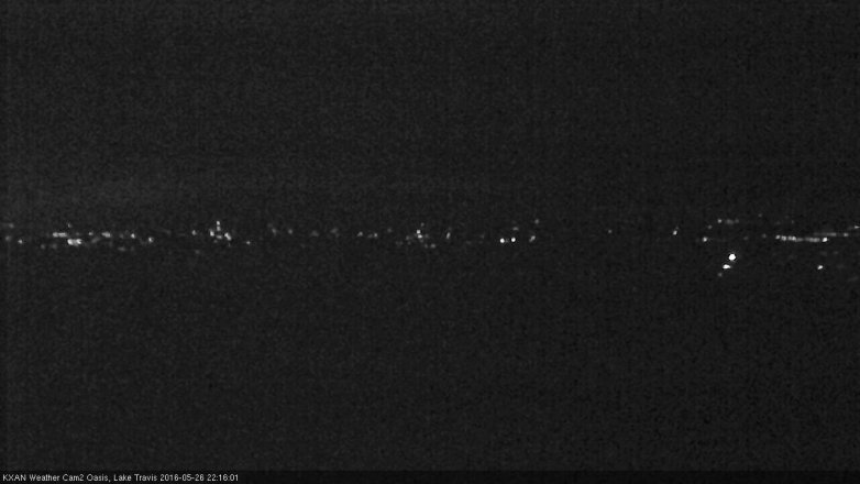 Lake Travis webcam, May 26, 2016 9:50 PM CT