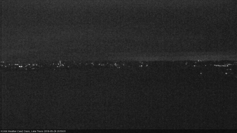 Lake Travis webcam, May 26, 2016 11:20 PM CT