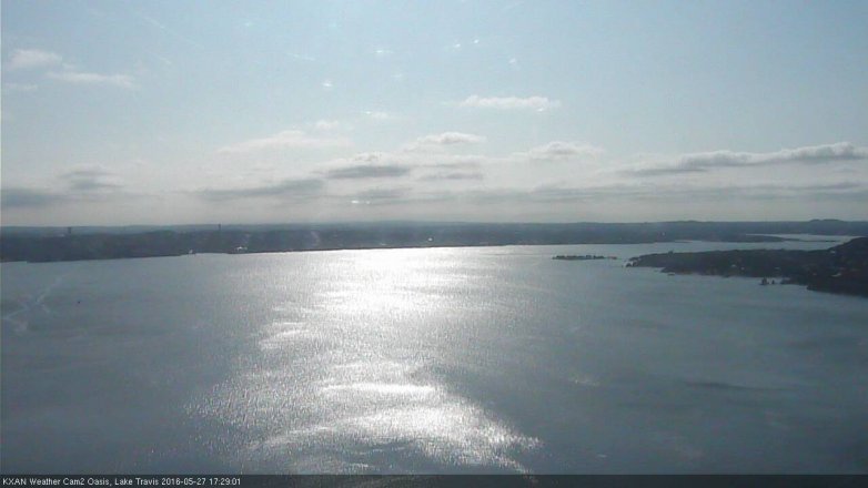 Lake Travis webcam, May 27, 2016 5:00 PM CT