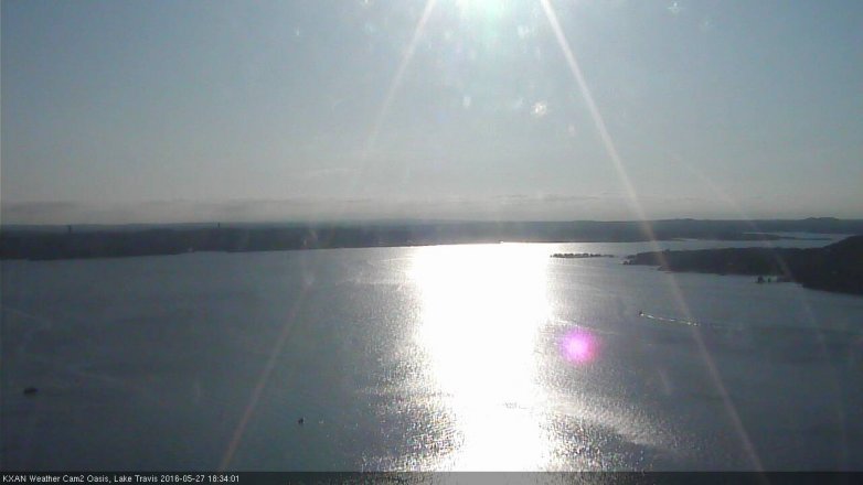 Lake Travis webcam, May 27, 2016 5:40 PM CT
