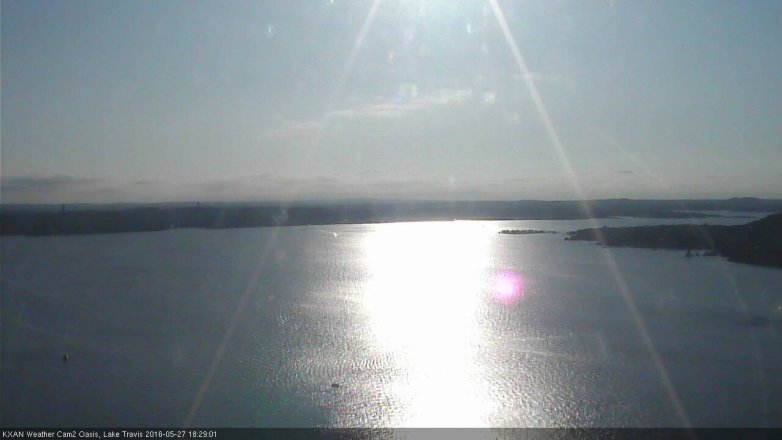 Lake Travis webcam, May 27, 2016 5:50 PM CT