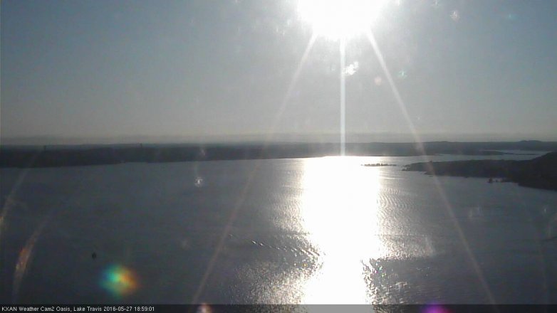 Lake Travis webcam, May 27, 2016 6:05 PM CT
