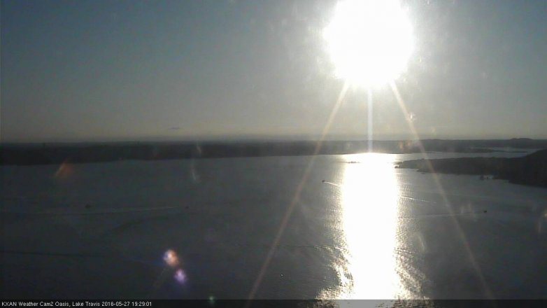 Lake Travis webcam, May 27, 2016 6:40 PM CT