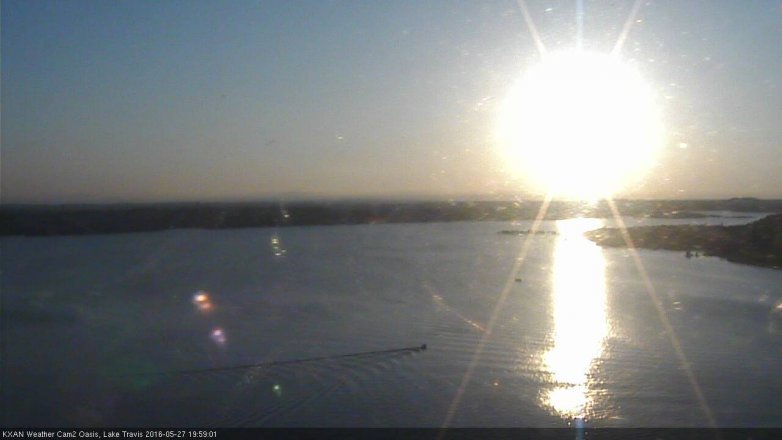 Lake Travis webcam, May 27, 2016 7:10 PM CT