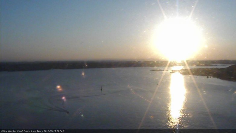 Lake Travis webcam, May 27, 2016 7:20 PM CT