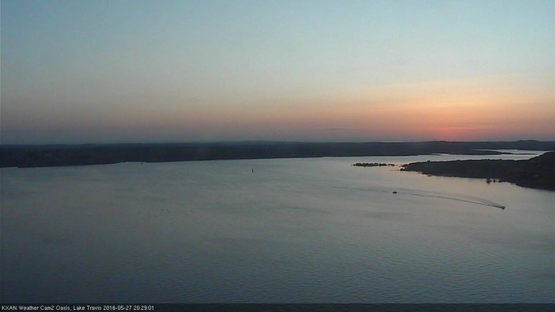 Lake Travis webcam, May 27, 2016 7:45 PM CT