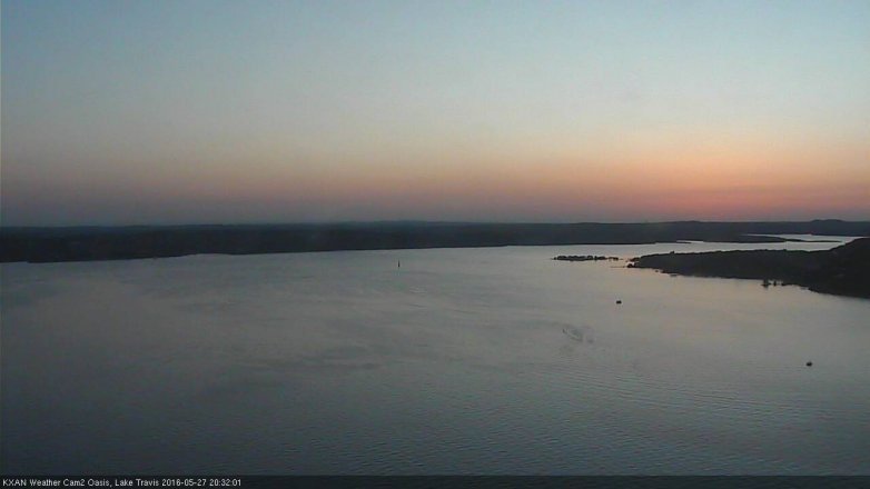 Lake Travis webcam, May 27, 2016 7:55 PM CT