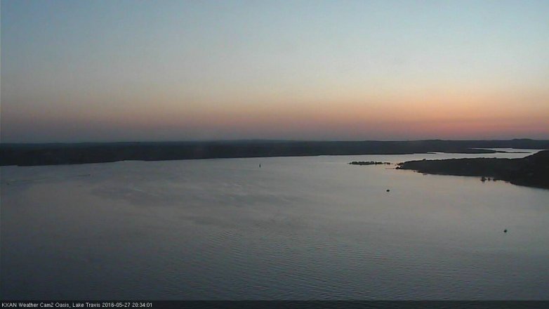 Lake Travis webcam, May 27, 2016 8:05 PM CT