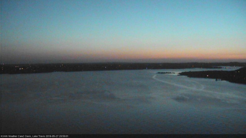 Lake Travis webcam, May 27, 2016 8:10 PM CT